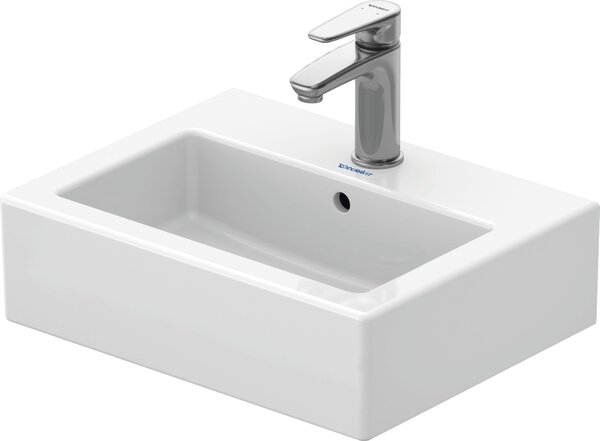Duravit Vero 45cm lavabo à main, avec trop-plein, avec trou pour robinet banc, avec trou pour robinet, 07044500001, 07044500001