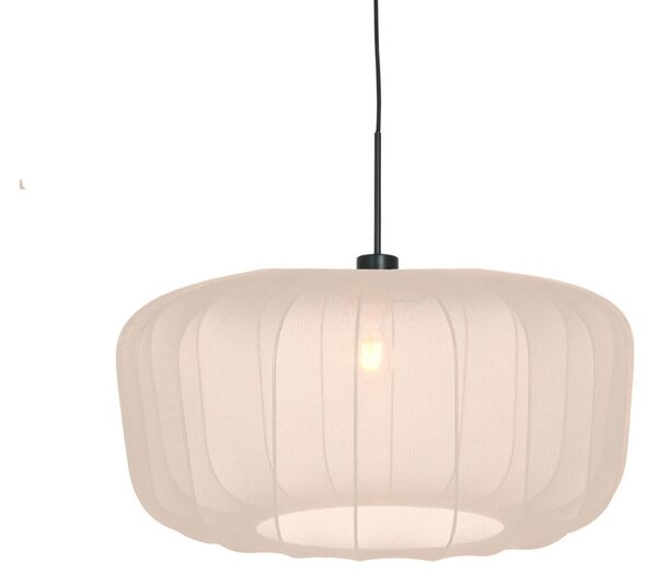 Steinhauer Lampada a sospensione Sparkled Light, dimmerabile, Crema / Ambra, Soggiorno / Sala da pranzo, Tessuto / Stoffa / Seta, Moderno, Lampada a sospensione