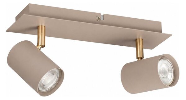 Kanlux 90781 - Faretto EVALO 2xGU10/10W/230V beige/dorato