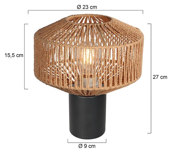 Anne Light Lampada da tavolo Bloeba, Nero, Soggiorno / Sala da pranzo, Metallo, Lampada da tavolo