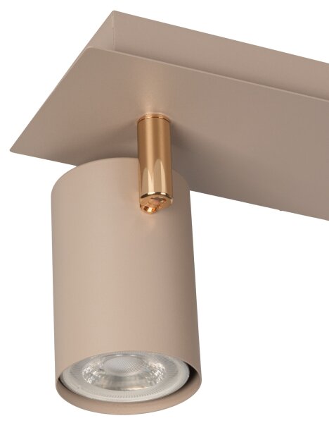 Kanlux 90782 - Faretto EVALO 3xGU10/10W/230V beige/oro