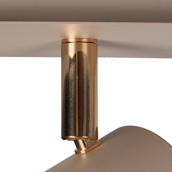 Kanlux 90782 - Faretto EVALO 3xGU10/10W/230V beige/oro