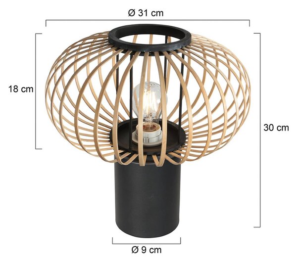 Anne Light Lampada da tavolo Bloeba, Nero, Soggiorno / Sala da pranzo, Metallo, Lampada da tavolo