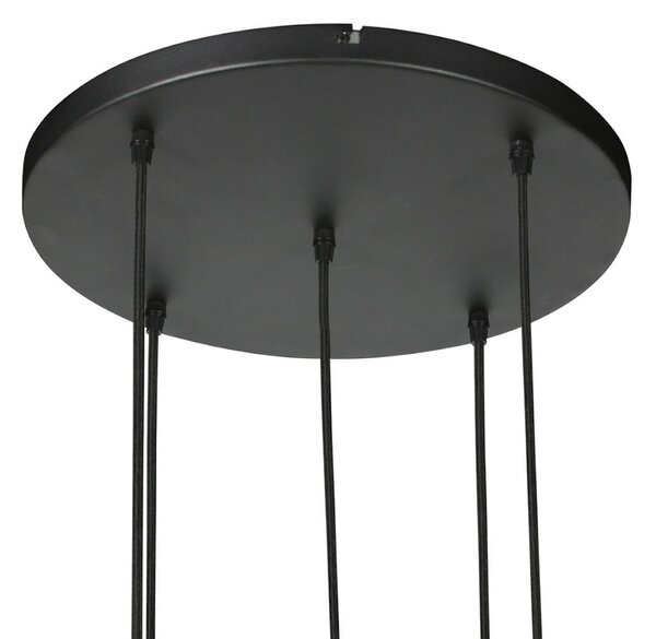 Anne Light Lampada a sospensione Ropex, dimmerabile, Nero, Soggiorno / Sala da pranzo, Metallo, Lampada a sospensione