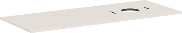 Hansgrohe Xilesa E Console avec découpe à droite pour lavabo à poser, sans trou pour robinetterie, 1375x550x16mm, 54279780, 54279780