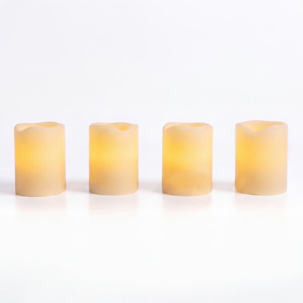 BRILAGI - Set da 4 candele LED (1x CR2032) colore crema