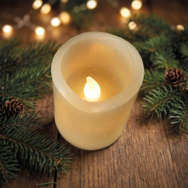 BRILAGI - Set da 4 candele LED (1x CR2032) colore crema