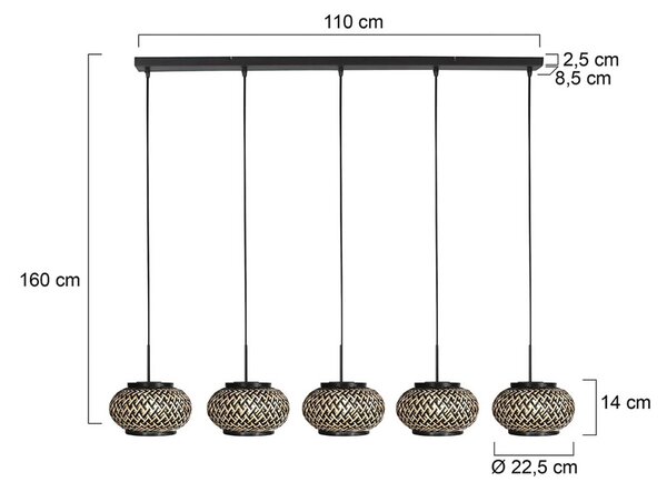 Steinhauer Lampada a sospensione NoxLight, dimmerabile, Nero, Soggiorno / Sala da pranzo, Metallo, Lampada a sospensione