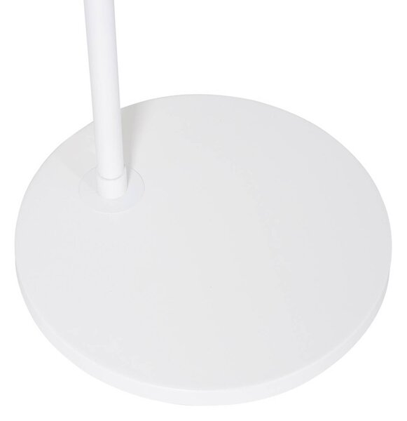 Steinhauer Lampada ad arco Sparkled Light, Bianco / Opale, Soggiorno / Sala da pranzo, Metallo, Mediterraneo, Lampada da terra