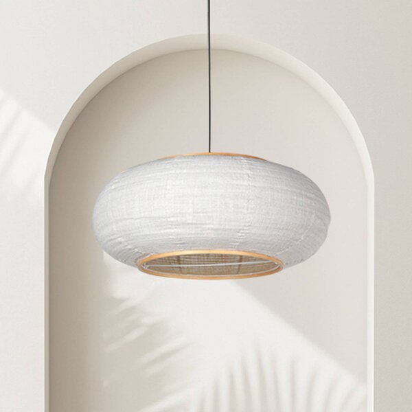 Steinhauer Lampada a sospensione Sparkled Light, Nero, Soggiorno / Sala da pranzo, Tessuto / Stoffa / Seta, Lampada a sospensione