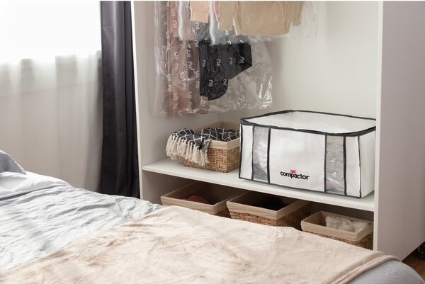 Organizer per vestiti sottovuoto/rinforzato in tessuto 65x45x27 cm Life – Compactor