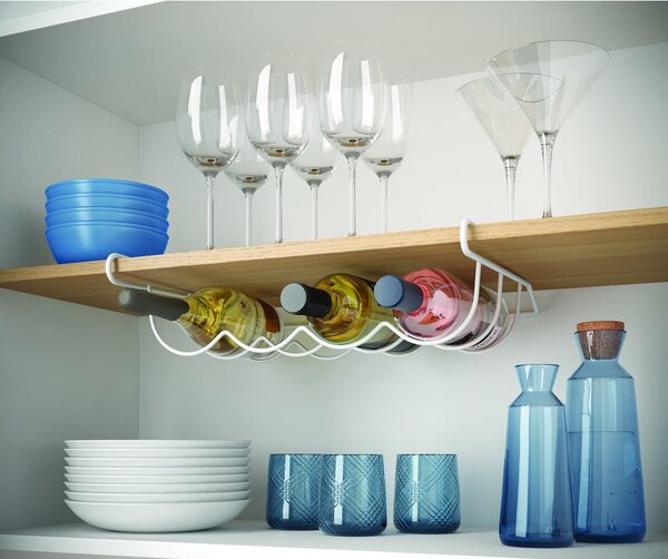Organizer per bottiglie in acciaio inox 41x33 cm Cool-Bottle – Metaltex