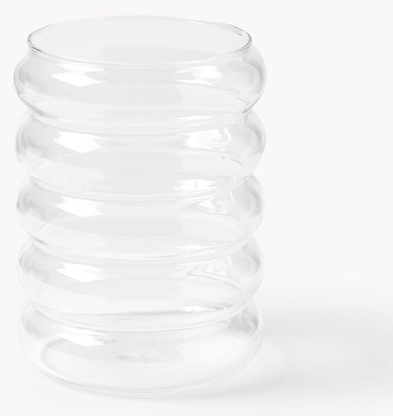 Set di 4 bicchieri da long drink in vetro soffiato borosilicato Bubbly