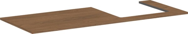 Hansgrohe Xilesa E Console avec découpe à droite pour vasque à encastrer polie, 1375x550x16mm, 54273550, 54273550