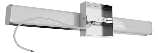 Lampada LED da Specchio 60cm 15W Cromata IP54 - da Muro Colore Bianco Naturale 4.000K