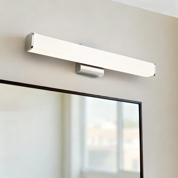 Lampada LED da Specchio 60cm 15W Cromata IP54 - da Muro Colore Bianco Naturale 4.000K