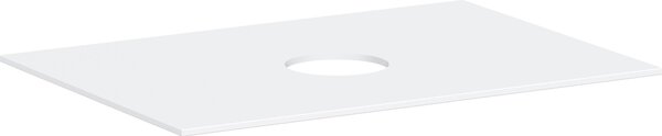Hansgrohe Xevolos E Console 780/550 avec découpe au centre pour lavabo à poser sans trou de robinetterie, 54328700, 54328700