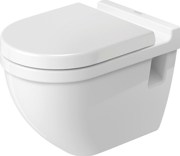 WC suspendu Duravit Starck 3 54cm, hauteur d'assise + 5cm, lavable, 2215090000, 2215090000