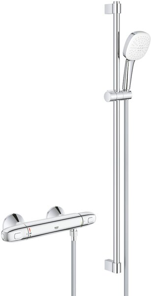 Miscelatore doccia GROHE THM Grohtherm 1000 con set doccia da 900 mm, cromato