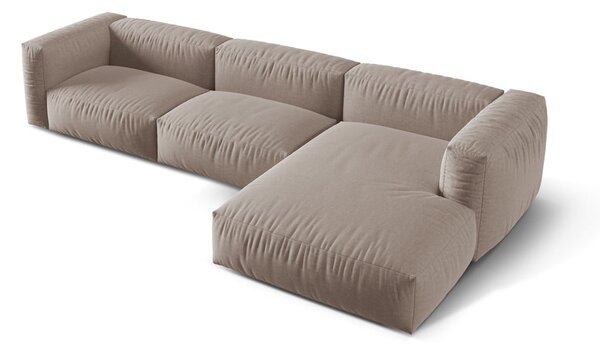 Divano angolare componibile beige (angolo destro) Martina - Micadoni Home