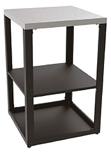 Mobile Cucina da Esterno Scaffale Unità Angolo Milano 60,7x60,7x94 cm Ripiano Superiore in Acciaio Inox Nero