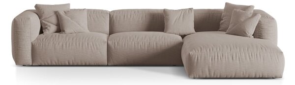 Divano angolare componibile beige (angolo destro) Martina - Micadoni Home