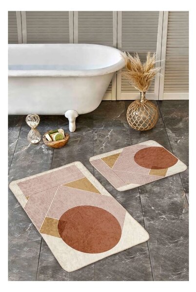 Set di tappetini per il bagno in velluto 2 pz 60x100 cm – Mila Home
