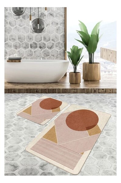 Set di tappetini per il bagno in velluto 2 pz 60x100 cm – Mila Home