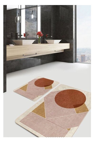 Set di tappetini per il bagno in velluto 2 pz 60x100 cm – Mila Home