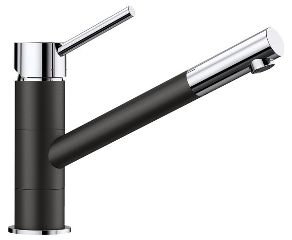 Miscelatore per lavello con doccia Blanco Kano cromo nero 526175