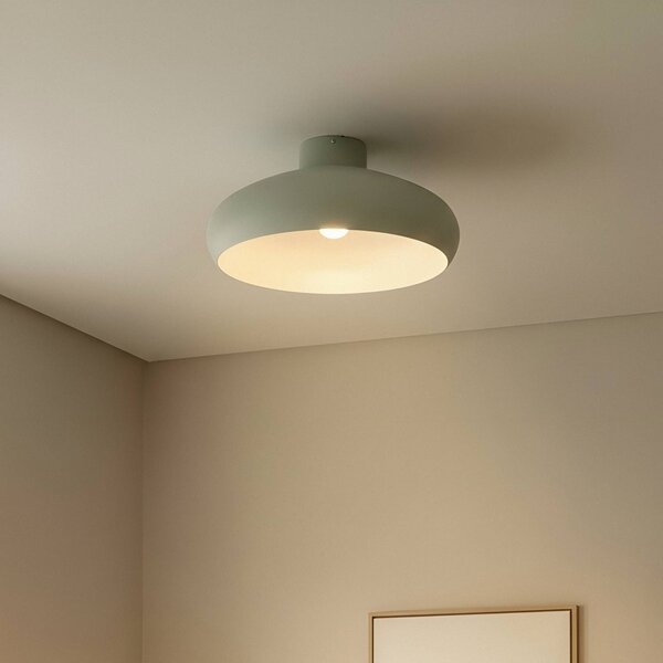 Plafoniera soffitto Elover Lindby, dimmerabile, Verde, Soggiorno / Sala da pranzo, Metallo, Moderno, Plafoniera
