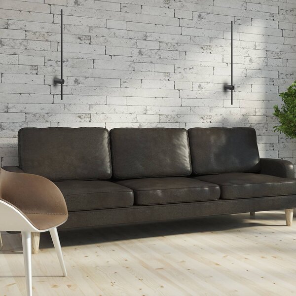 Applique da parete a LED Swing Milagro Lighting, Nero, Soggiorno / Sala da pranzo, Metallo, Moderno, Applique a LED