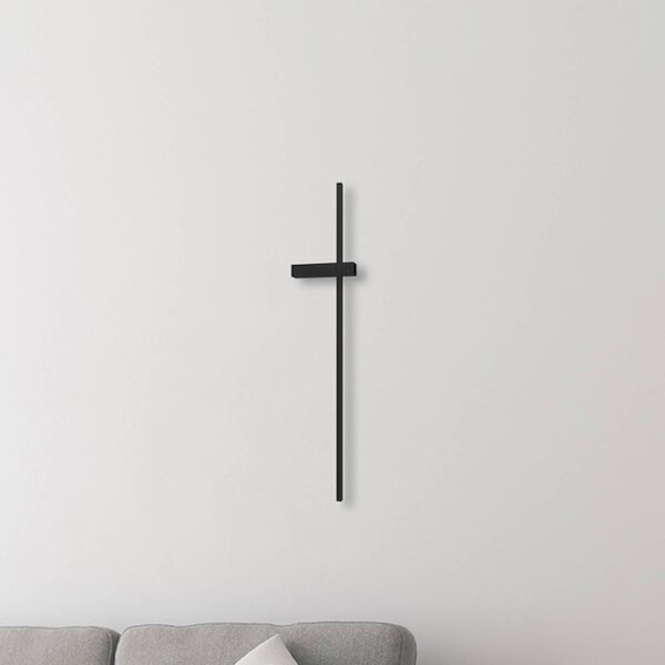 Applique da parete a LED Vision Milagro Lighting, Nero, Soggiorno / Sala da pranzo, Metallo, Moderno, Applique a LED