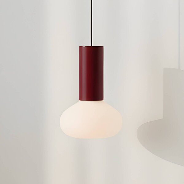 Lampada a sospensione in vetro Flo ALDEX, dimmerabile, Rosso, Soggiorno / Sala da pranzo, Metallo, Design, Lampada a sospensione