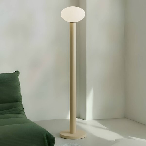 Lampada da terra di design Flo ALDEX, Crema / Ambra, Soggiorno / Sala da pranzo, Metallo, Design, Lampada da terra