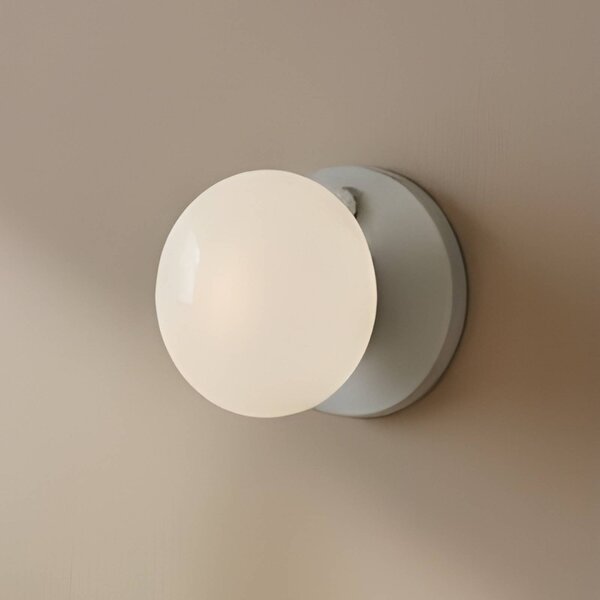 Applique da parete Flo ALDEX, dimmerabile, Alluminio / Grigio / Zincato, Soggiorno / Sala da pranzo, Metallo, Design, Applique