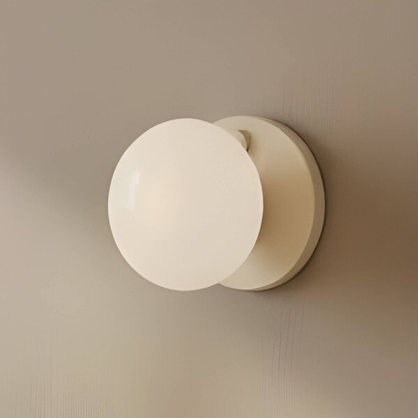 Applique da parete Flo ALDEX, dimmerabile, Crema / Ambra, Soggiorno / Sala da pranzo, Metallo, Design, Applique