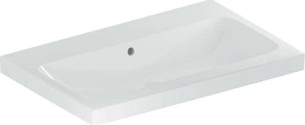 Geberit iCon Light lavabo, 75 cm x 48 cm, sans trou pour robinetterie, avec trop-plein,501835, 501.835.00.4, 501.835.00.4