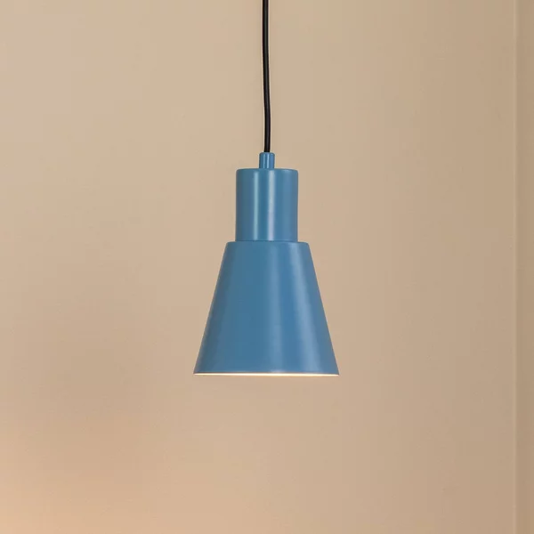 Lampada a sospensione Konikkem Opviq, dimmerabile, Blu, Soggiorno / Sala da pranzo, Metallo, Giovanile, Lampada a sospensione