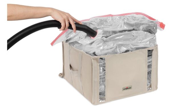 Organizer per vestiti sottovuoto in tessuto 42x40x25 cm Life – Compactor
