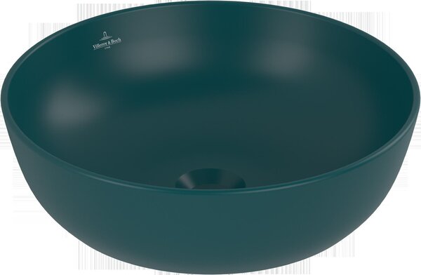 Villeroy & Boch Artis, lavabo à poser, rond, sans trop-plein, 430x430mm, 417943TE, 417943TE