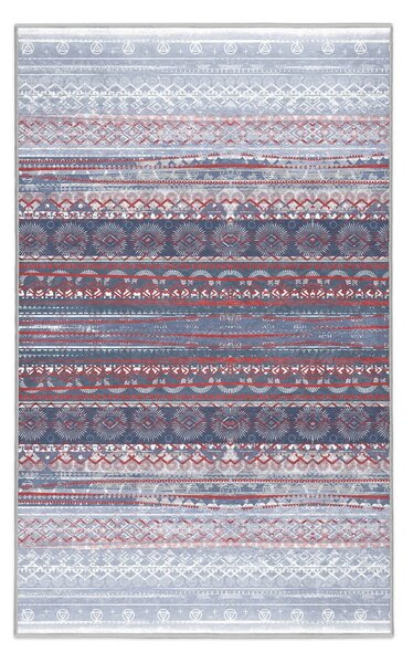 Tappeto viola/grigio lavabile 80x150 cm Vintage Stripe – Mila Home