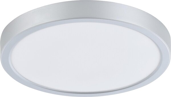 Plafoniera LED, acciaio argentato, bianco, P 28,5 cm