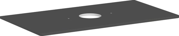 Hansgrohe Xelu Q Console avec découpe ronde au centre, 980x550, pour vasque à poser, sans trou pour robinet, 54114910, 54114910