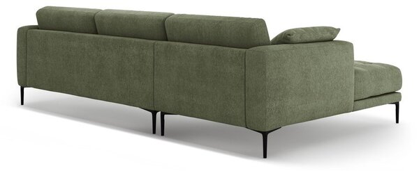 Divano angolare verde (con penisola a sinistra/con chaise lounge) Bemy – Micadoni