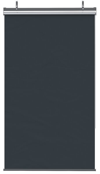 Outsunny Store esterno verticale manuale retrattile con catenella in alluminio e acciaio, installazione senza foratura, grigio scuro | Aosom Italy