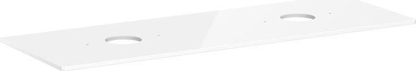 Hansgrohe Xelu Q Console avec 2 découpes rondes, 1560x550, pour vasque à poser, sans trou pour robinet, 54119050, 54119050