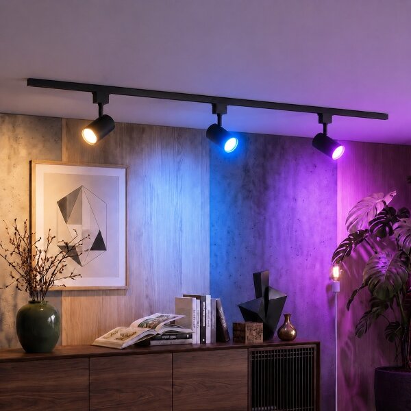 Philips - Faretto LED dimmerabile su binario, sistema EASYLINK HUE 3xGU10/4,7W/230V + Hue Bridge