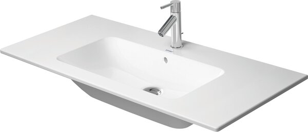 Duravit ME by Starck lavabo pour meuble, avec trop-plein, sans trou pour robinet, 1030mm, 233610AA60, 233610AA60