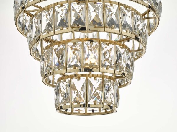 Där Lighting CER0135 - Lampadario a catena CERYS 1xE27/60W/230V, dorato